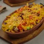 Fries With Cheese and Vegetables